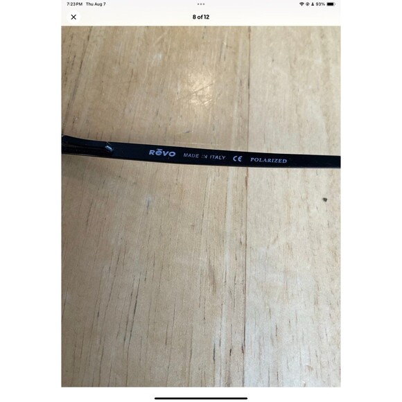 Revo Sunglasses 2508 301/K3 Black Frame Brown POLARIZED H2O Lens 51018 135 - Picture 8 of 12